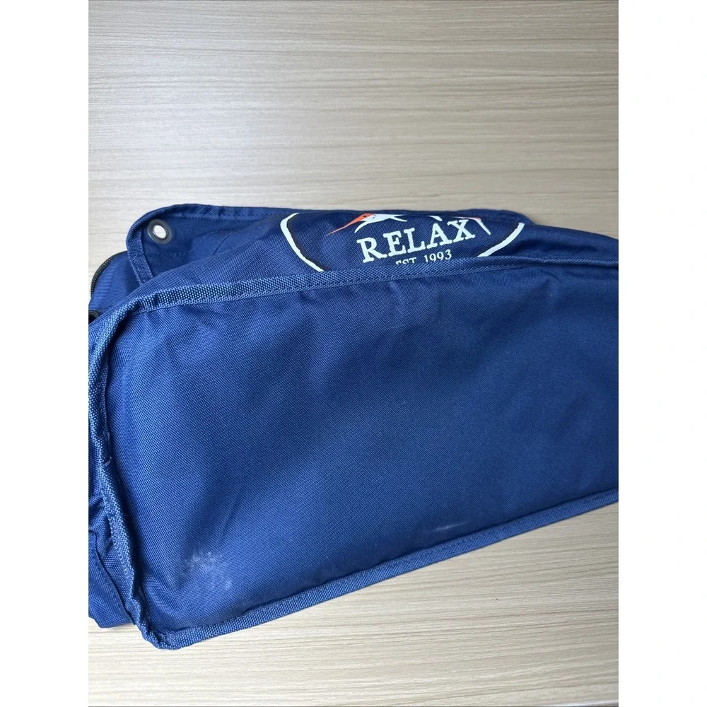 TOMMY BAHAMA Expandable Lunch Cooler Shoulder Bag Blue Fish Relax